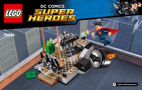 Notice / Instructions de Montage - LEGO - DC Comics Super Heroes - 76044 - Le combat des Héros: Page 1