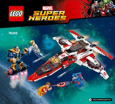 Notice / Instructions de Montage - LEGO - Marvel Super Heroes - 76049 - La mission spatiale dans l'Avenjet: Page 1