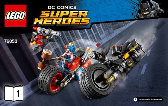 Notice / Instructions de Montage - LEGO - DC Comics Super Heroes - 76053 - Batman™ : La poursuite à Gotham City: Page 1