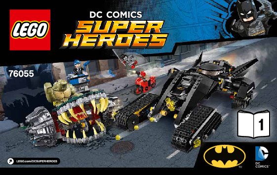 Notice / Instructions de Montage - LEGO - DC Comics Super Heroes - 76055 - Batman™ : choc dans les égouts avec Killer Croc™: Page 1