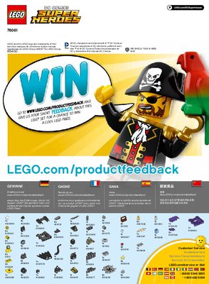 Notice / Instructions de Montage - LEGO - DC Comics Super Heroes - 76061 - Mighty Micros : Batman™ contre Catwoman™: Page 1