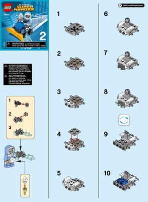 Notice / Instructions de Montage - LEGO - DC Comics Super Heroes - 76063 - Mighty Micros : Flash™ contre Captain Cold™: Page 1