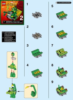 Notice / Instructions de Montage - LEGO - Marvel Super Heroes - 76071 - Mighty Micros : Spider-Man contre Scorpion: Page 1