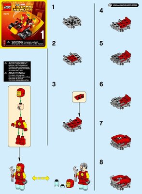 Notice / Instructions de Montage - LEGO - Marvel Super Heroes - 76072 - Mighty Micros : Iron Man contre Thanos: Page 1