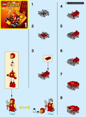 Notice / Instructions de Montage - LEGO - Marvel Super Heroes - 76072 - Mighty Micros : Iron Man contre Thanos: Page 1