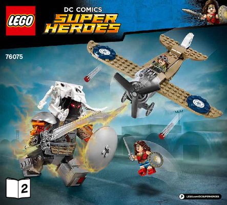 Notice / Instructions de Montage - LEGO - DC Comics Super Heroes - 76075 - La bataille de Wonder Woman™: Page 1