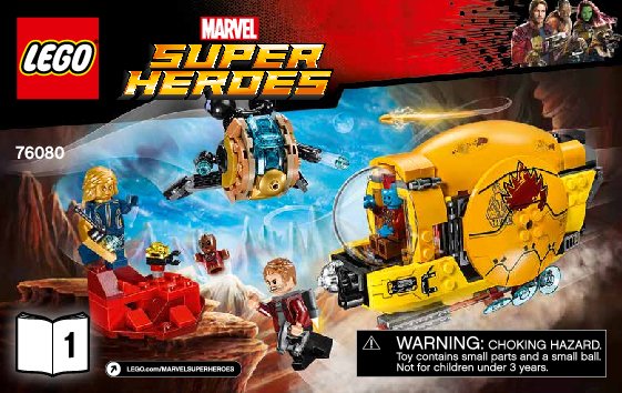 Notice / Instructions de Montage - LEGO - Marvel Super Heroes - 76080 - La revanche d'Ayesha: Page 1