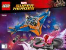 Notice / Instructions de Montage - LEGO - Marvel Super Heroes - 76081 - Le vaisseau Milano contre l'Abilisk: Page 1