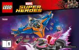 Notice / Instructions de Montage - LEGO - Marvel Super Heroes - 76081 - Le vaisseau Milano contre l'Abilisk: Page 1