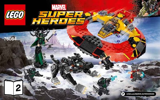 Notice / Instructions de Montage - LEGO - Marvel Super Heroes - 76084 - La bataille suprême pour la survie d'Asgard: Page 1