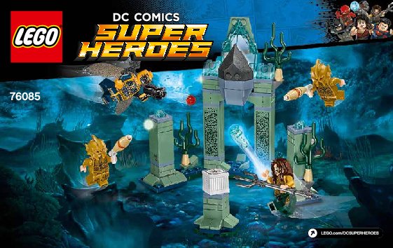 Notice / Instructions de Montage - LEGO - DC Comics Super Heroes - 76085 - La bataille d'Atlantis: Page 1