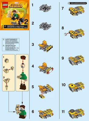 Notice / Instructions de Montage - LEGO - 76089 - Mighty Micros: Scarlet Spider vs. Sandma: Page 1