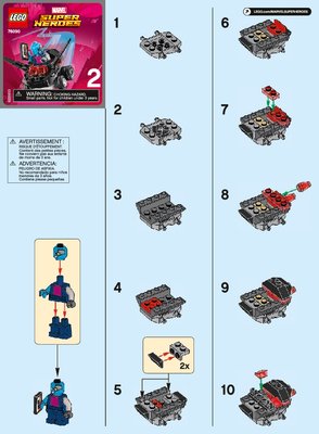 Notice / Instructions de Montage - LEGO - 76090 - Mighty Micros: Star-Lord vs. Nebula: Page 1