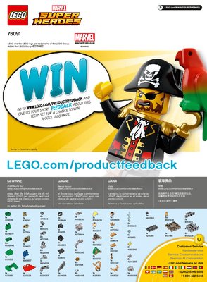 Notice / Instructions de Montage - LEGO - 76091 - Mighty Micros: Thor vs. Loki: Page 1