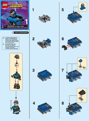 Notice / Instructions de Montage - LEGO - 76093 - Mighty Micros: Nightwing™ vs. The Joker™: Page 1