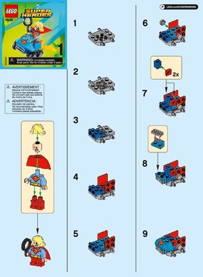 Notice / Instructions de Montage - LEGO - 76094 - Mighty Micros: Supergirl™ vs. Brainiac™: Page 1