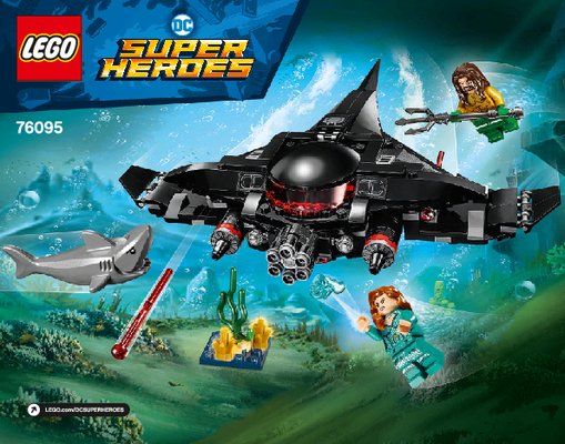 Notice / Instructions de Montage - LEGO - 76095 - Aquaman™: Black Manta™ Strike: Page 1