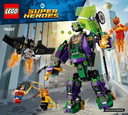 Notice / Instructions de Montage - LEGO - 76097 - Lex Luthor™ Mech Takedown: Page 1