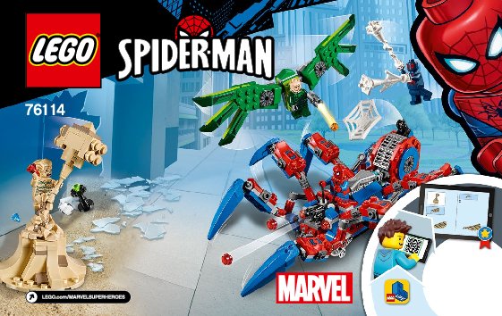 Notice / Instructions de Montage - LEGO - 76114 - Spider-Man's Spider Crawler: Page 1