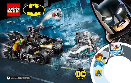 Notice / Instructions de Montage - LEGO - 76118 - Mr. Freeze™ Batcycle™ Battle: Page 1