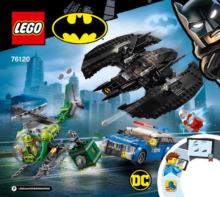 Notice / Instructions de Montage - LEGO - 76120 - Batman™ Batwing and The Riddler™ Heist: Page 1