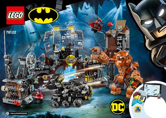 Notice / Instructions de Montage - LEGO - 76122 - Batcave Clayface™ Invasion: Page 1