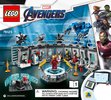 Notice / Instructions de Montage - LEGO - 76125 - Iron Man Hall of Armor: Page 1