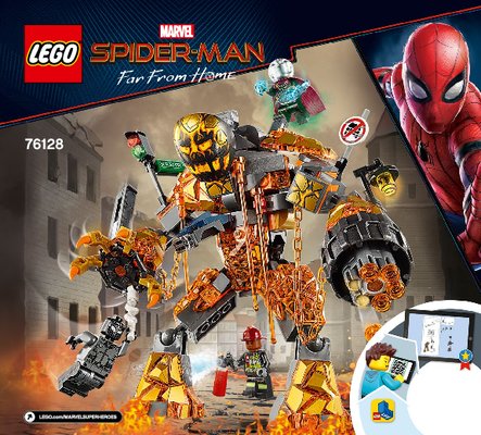 Notice / Instructions de Montage - LEGO - 76128 - Molten Man Battle: Page 1