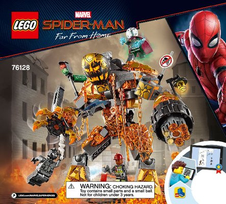 Notice / Instructions de Montage - LEGO - 76128 - Molten Man Battle: Page 1