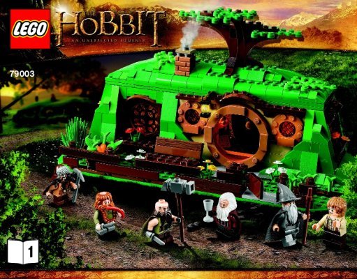 Notice / Instructions de Montage - LEGO - Le Hobbit - 79003 - La rencontre à Cul-de-sac: Page 1