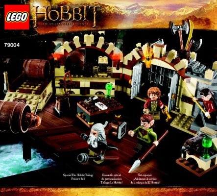 Notice / Instructions de Montage - LEGO - Le Hobbit - 79004 - L'évasion du royaume des Elfes sylvains: Page 1