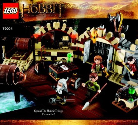 Notice / Instructions de Montage - LEGO - Le Hobbit - 79004 - L'évasion du royaume des Elfes sylvains: Page 1