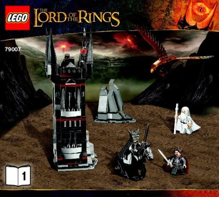 Notice / Instructions de Montage - LEGO - The Lord of the Rings - 79007 - La bataille de la porte noire: Page 1