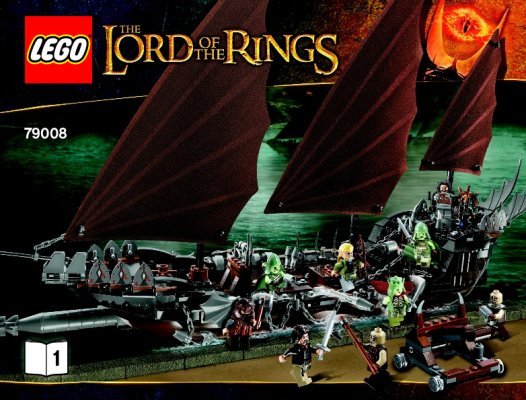 Notice / Instructions de Montage - LEGO - The Lord of the Rings - 79008 - L'embuscade du bateau pirate: Page 1