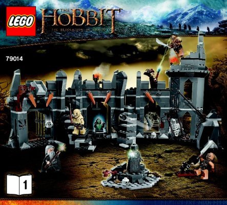 Notice / Instructions de Montage - LEGO - Le Hobbit - 79014 - La bataille de Dol Guldur: Page 1