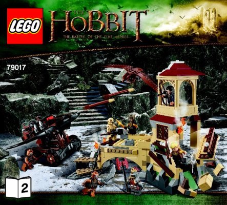 Notice / Instructions de Montage - LEGO - Le Hobbit - 79017 - La bataille des Cinq Armées™: Page 1