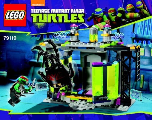 Notice / Instructions de Montage - LEGO - Teenage Mutant Ninja Turtles - 79119 - La chambre de mutation: Page 1