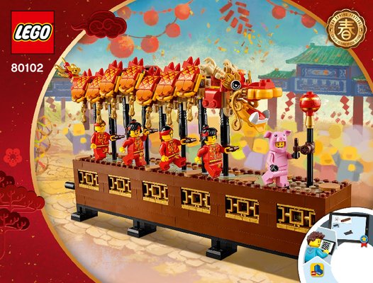 Notice / Instructions de Montage - LEGO - 80102 - Dragon Dance: Page 1